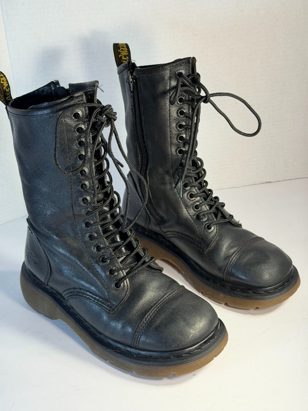 Dr.Martens Miranda vintage Black leather size L-8 Boots - Picture 16 of 16
